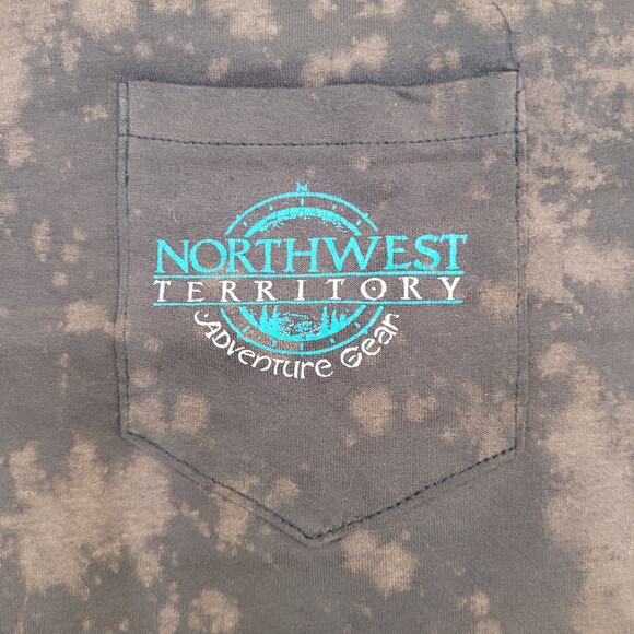 Vintage Northwest-Territory Shirt M/L 21x26 Bleach-Dyed USA - Picture 8 of 16